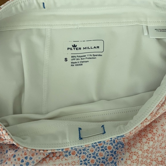 Peter Millar Peach Patchwork Golf Skirt Skort with Liner Small - Picture 3 of 3